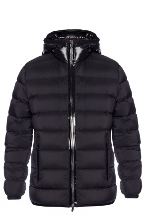 Logo-patched quilted jacket, zdjęcie 1 Logo-patched quilted jacket od Moncler